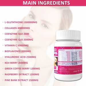 نسخه جدید مکمل گلوتاوایت سفید کننده صورت و بدن کره ای 30 عددی